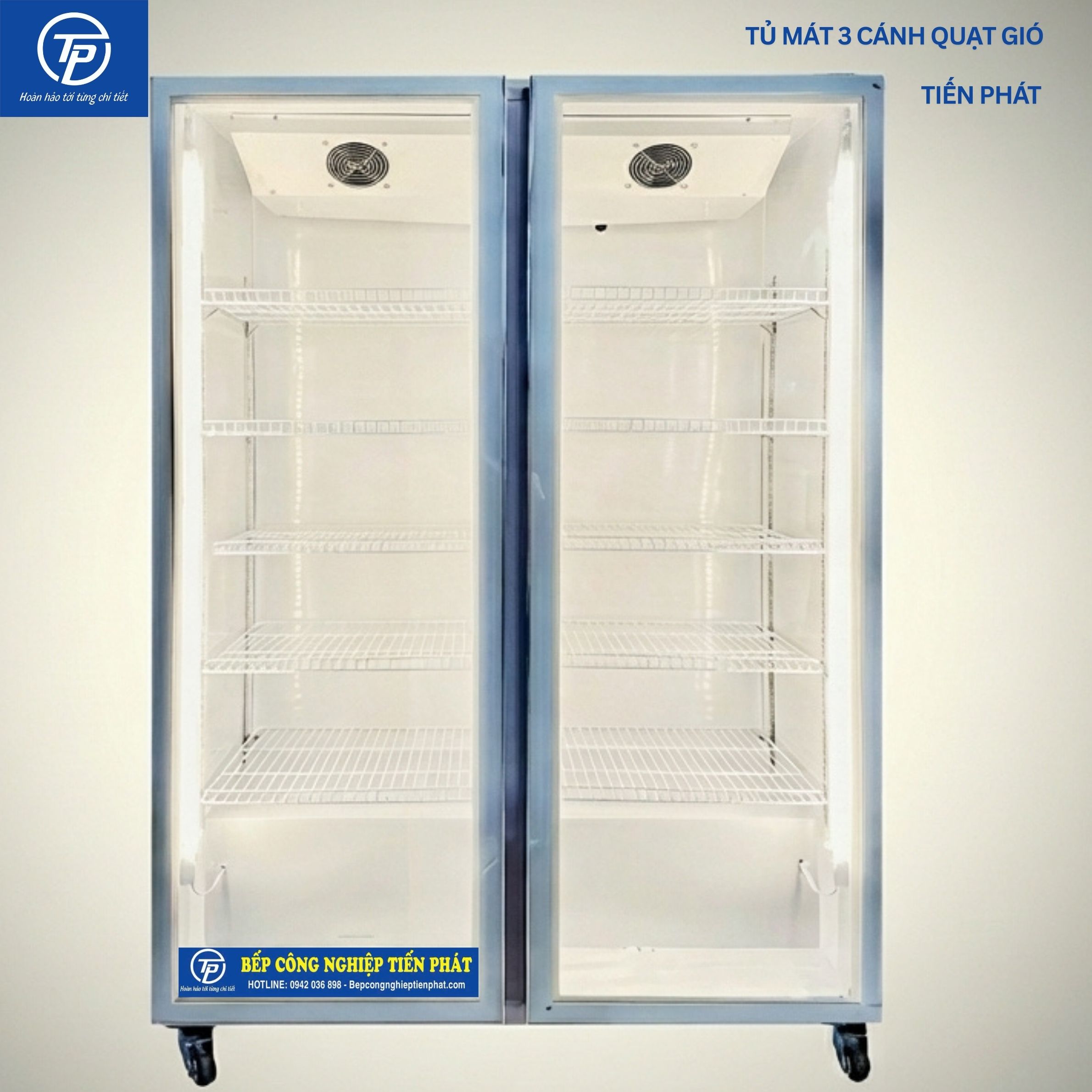 Tủ Mát 2 cánh Quạt Gió